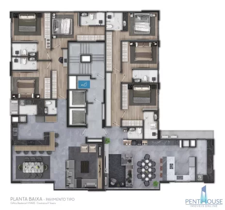 Imagem Apartamento Zona Central para Venda em Balneário Camboriú, CENTRO, 3 dormitórios, 3 suítes, 4 banheiros, 2 vagas