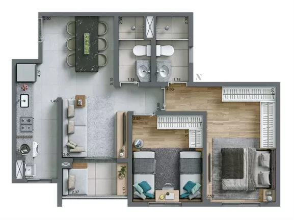 Imagem Apartamento à venda no bairro Rudge Ramos - São Bernardo do Campo/SP