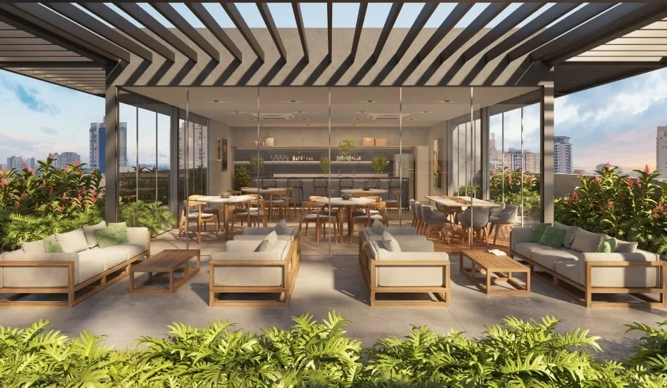 Imagem Apartamentos de 2 dormitórios e 1 suíte com 87 a 104m² privativos com lazer no térro e no roofto...