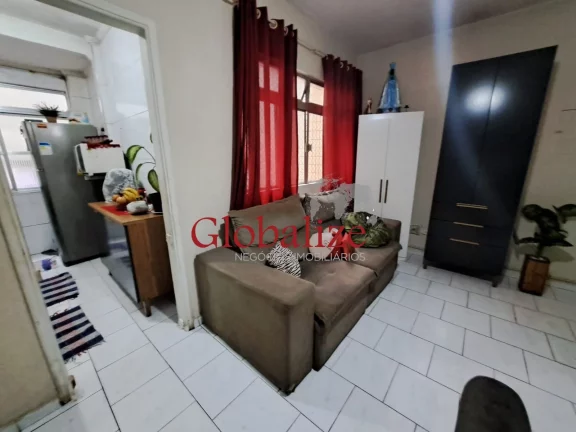 Imagem Apartamento à venda com 61m², 2 quartos, 1 banheiro, elevador e portaria por R$266.000,00 no José Menino em Santos.