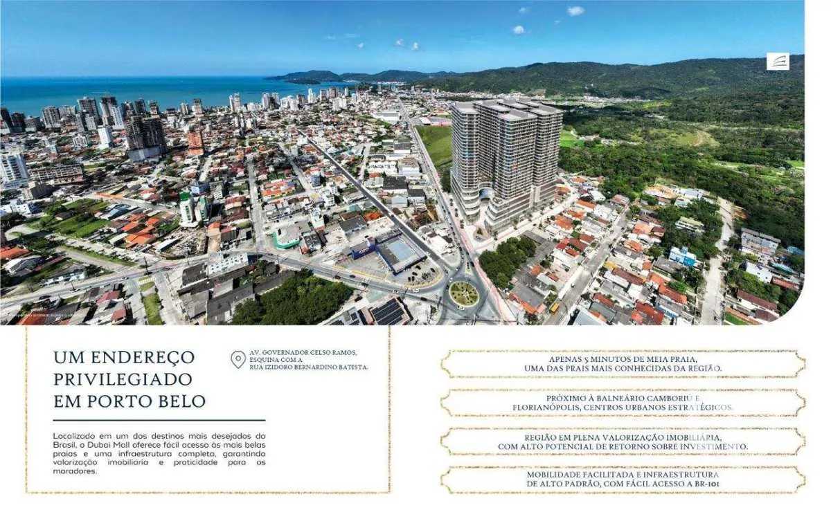 Imagem Flat à venda, no Dubai Mall Porto Belo em Porto Belo, Perequê, com 1 quarto, 37m2