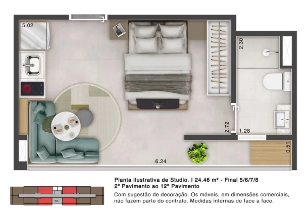 Imagem MILTI PRAÇA DA ÁRVORE - ARCHTECH - Studios de 24m² (R), a 390m do metrô Praça da Árvore!