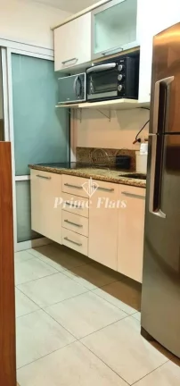 Imagem Flat disponível para venda no Edifício Mandarim no Brooklin, com 50m², 1 dormitório e 1 vaga