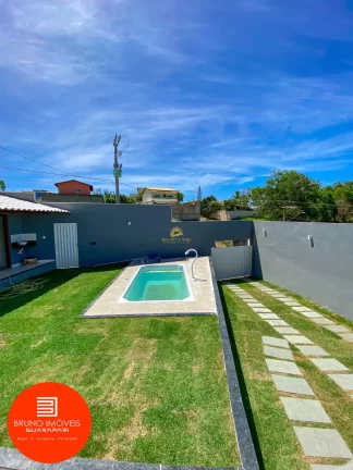 Imagem Casa em Nova Guarapari, 3 quartos sendo 1 suíte, 2 quartos de solteiro, banheiro social, cozinha a...