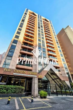 Imagem Flat disponível para locação no Golden Tower Residence, com 42,22m², 1 dormitório e 1 vaga