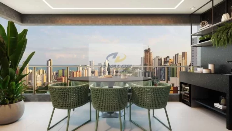 Imagem Vendo apartamentos em construção, na Av. Ruy Carneiro, de 96 m² a 122 m², com 3 quartos ou 3 suítes e 2 vagas