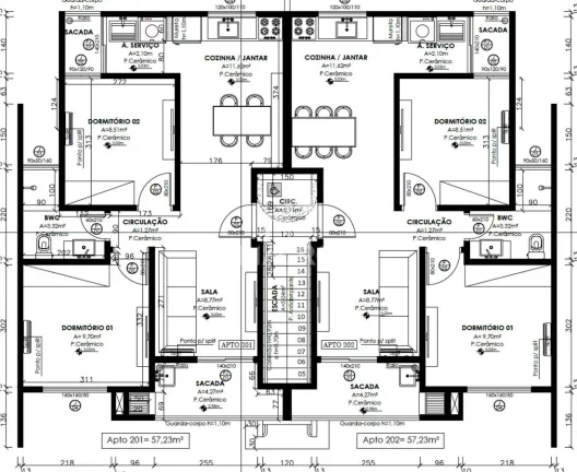 Imagem Apartamento | Três Rios do Norte | 2 quartos | 59m²