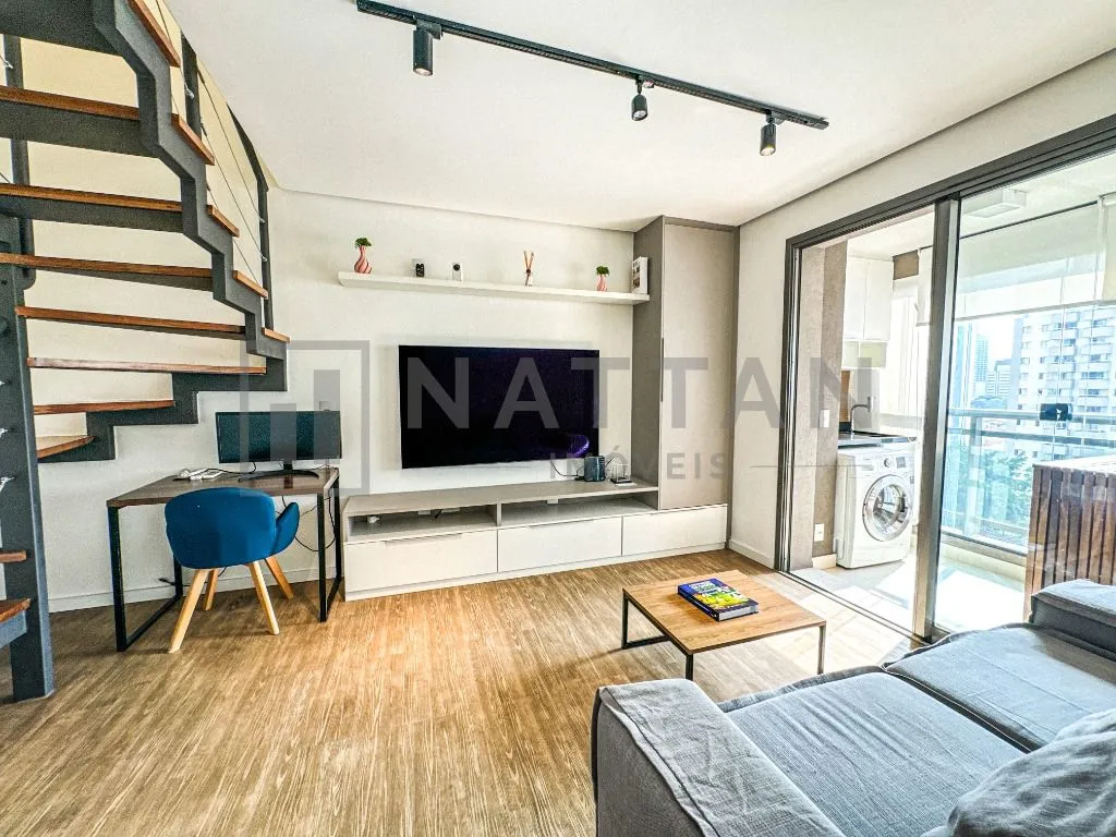 Imagem Cobertura com 1 dormitório para alugar, 73 m² por R$ 8.788,29/mês - Brooklin - São Paulo/SP