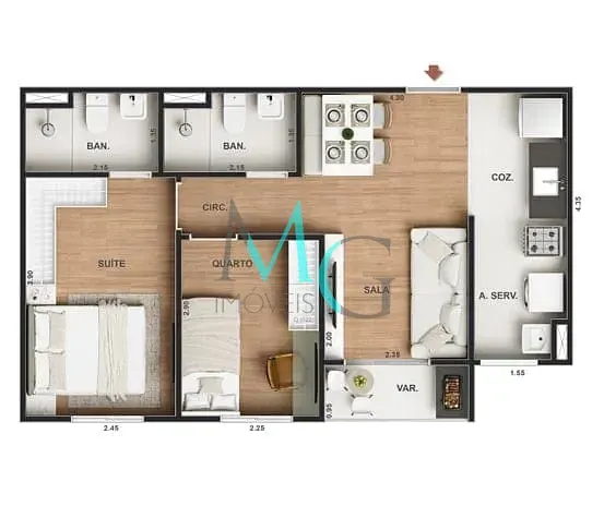 Imagem Apartamento à venda 1 Quarto 30.08M² Pechincha Rio de Janeiro - RJ | Vitale Walk