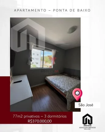 Imagem Apartamento 3 dorm à venda – Ponta de Baixo, São José sc Brasil
