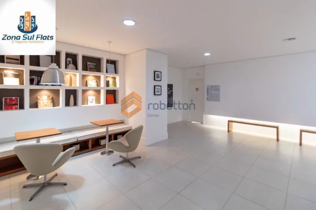 Imagem Apartamento Para Alugar no Brooklin Com 1 Suíte e 2 Vagas - Varanda Gourmet