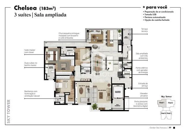 Imagem GARDEN SAO FRANCISCO - Apartamento à venda no bairro Vila Sao Francisco - Osasco/SP