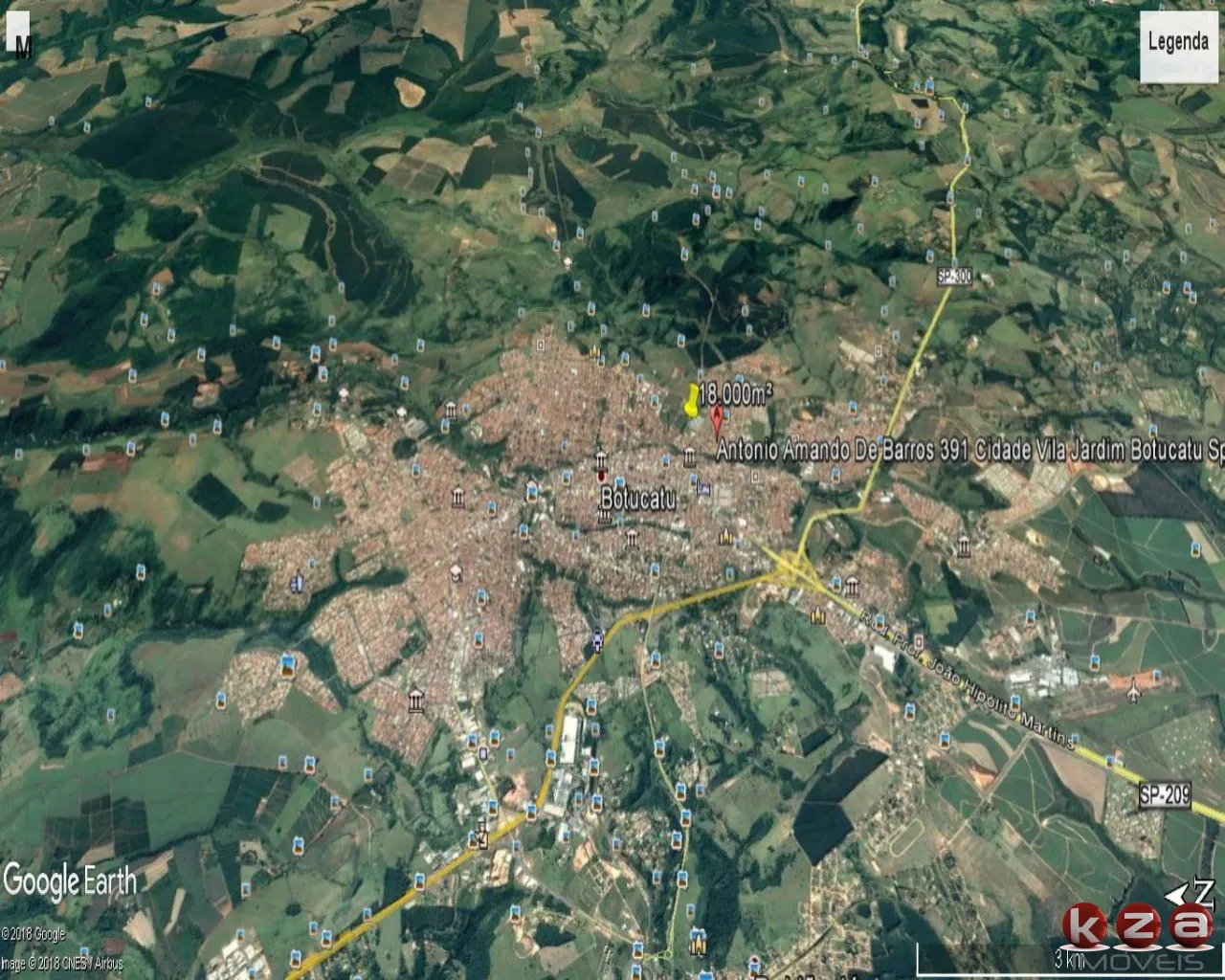 Imagem Área para incorporação de Prédios com 18.600m² à venda na Vila Guimarães, Botucatu-SP!