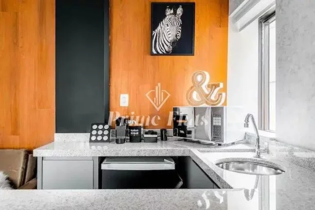 Imagem Flat disponível para venda no Hampton Park no bairro Jardins, com 29,80m², 1 dormitório e 1 vaga de garagem