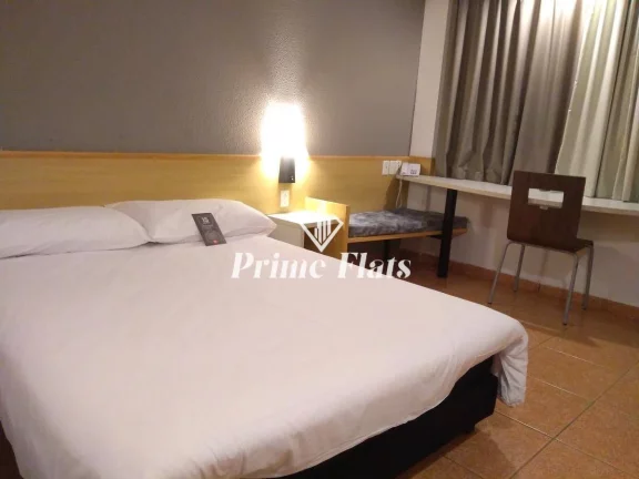 Foto do imóvel Flat disponível para venda no Íbis Santos, com 18m², 1 dormitório e 1 vaga em Avenida Vicente de Carvalho
