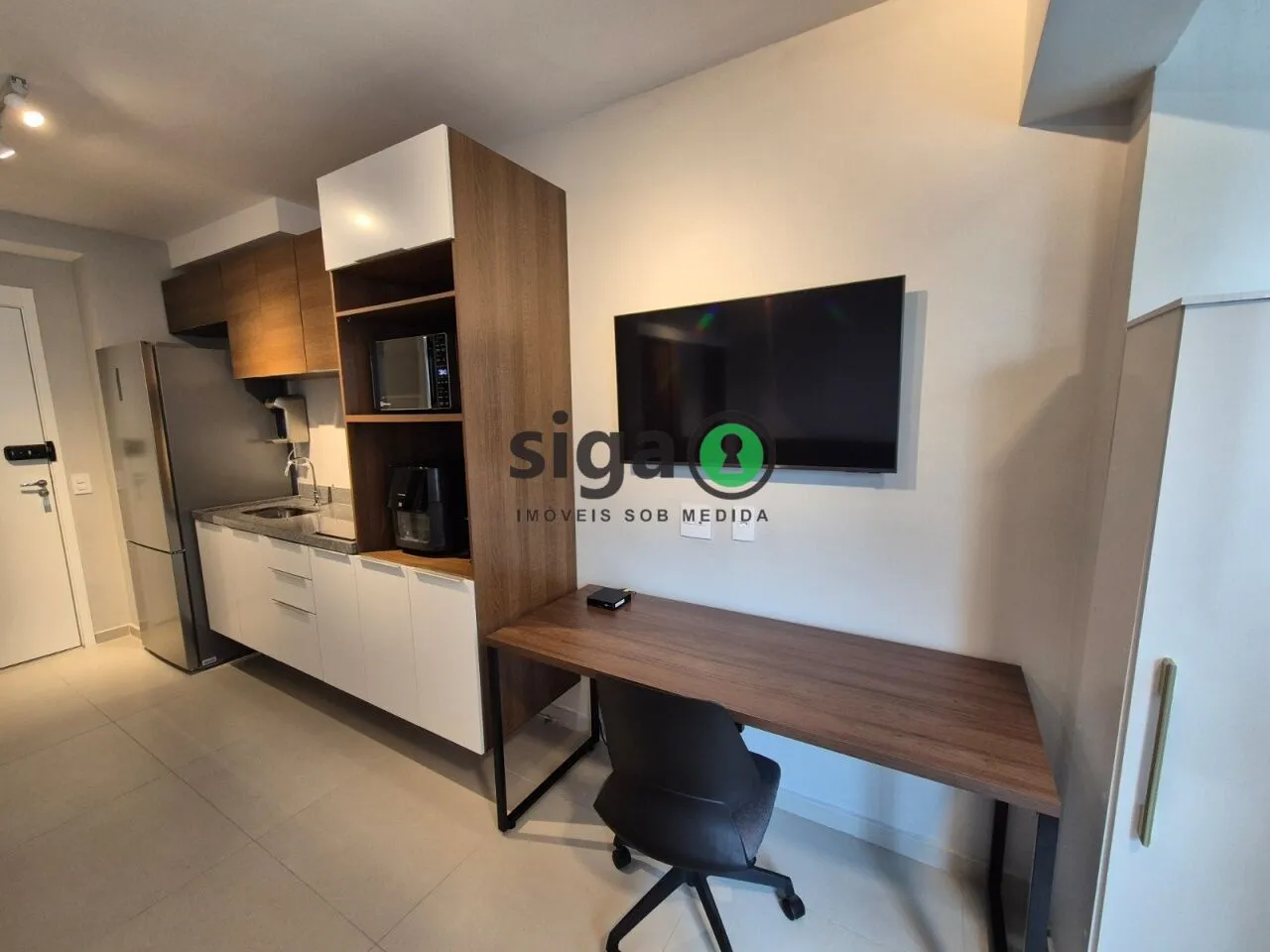 Imagem Apartamento de 24m² Mobiliado em Chacara Santo Antonio - São Paulo/SP