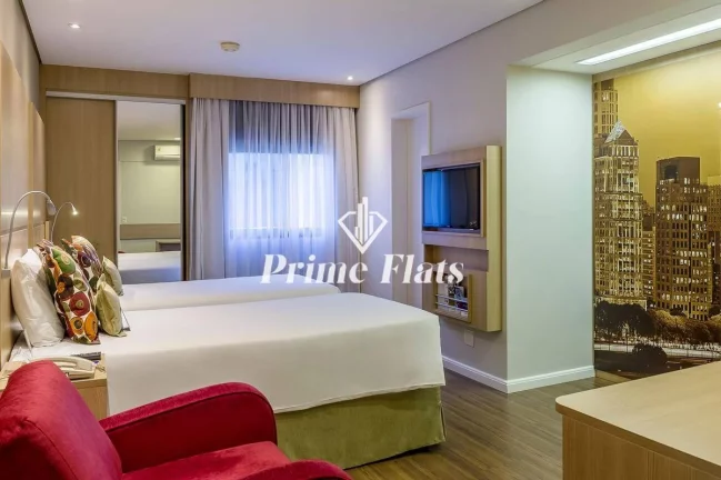 Imagem Flat disponível para venda no Mercure São Paulo Nações Unidas, com 27m², 1 dormitório e 1 vaga de garagem