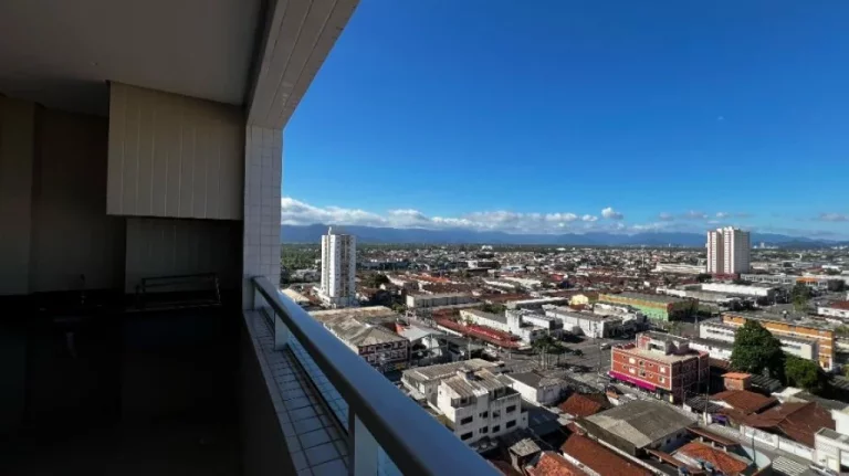 Imagem Apartamento 1 suíte, sala com sacada gourmet, imóvel à venda no Bairro Tupi/Praia Grande, apartamento com vaga de 1 garagem, Lazer completo c/ quadra poliesportiva. Á venda Imobiliaria Consulte Imoveis.