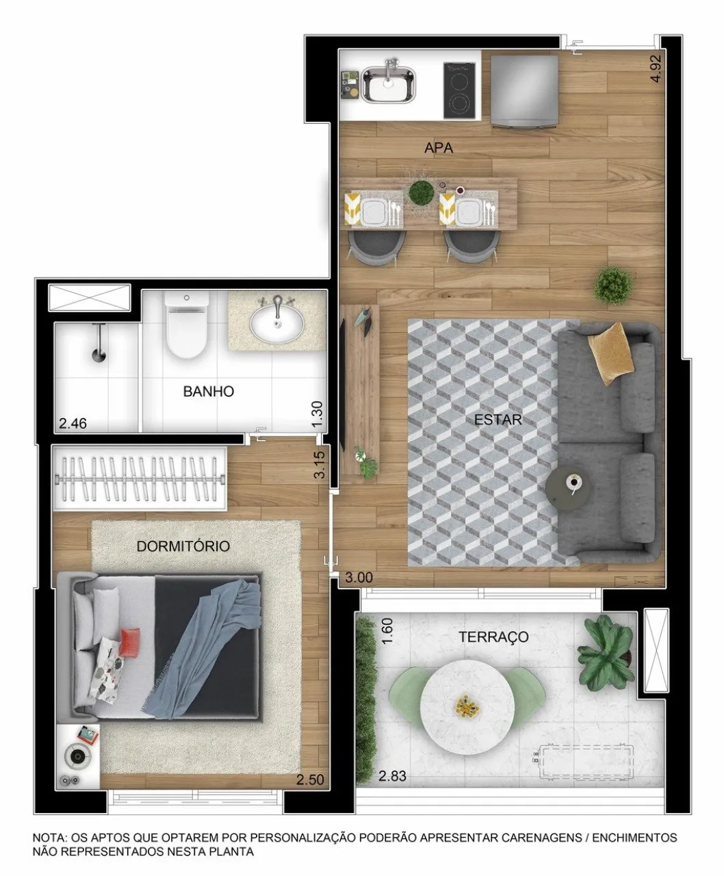 Imagem Condomínio Tangran Conceição, apartamento com 3 quartos a venda em Conceição São Paulo SP