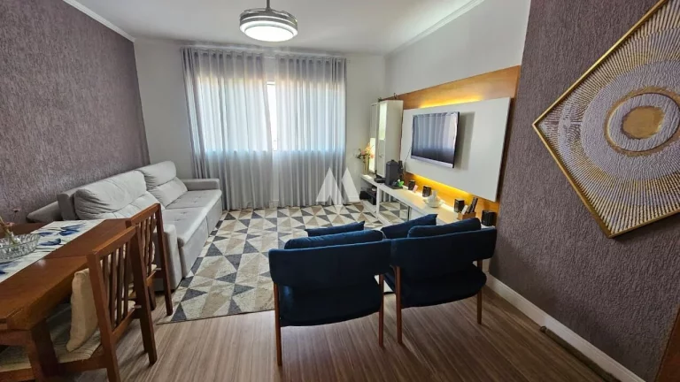 Imagem Apartamento Aconchegante na Vila Belmiro com 02 quartos (01 suíte), garagem demarcada na escritura.