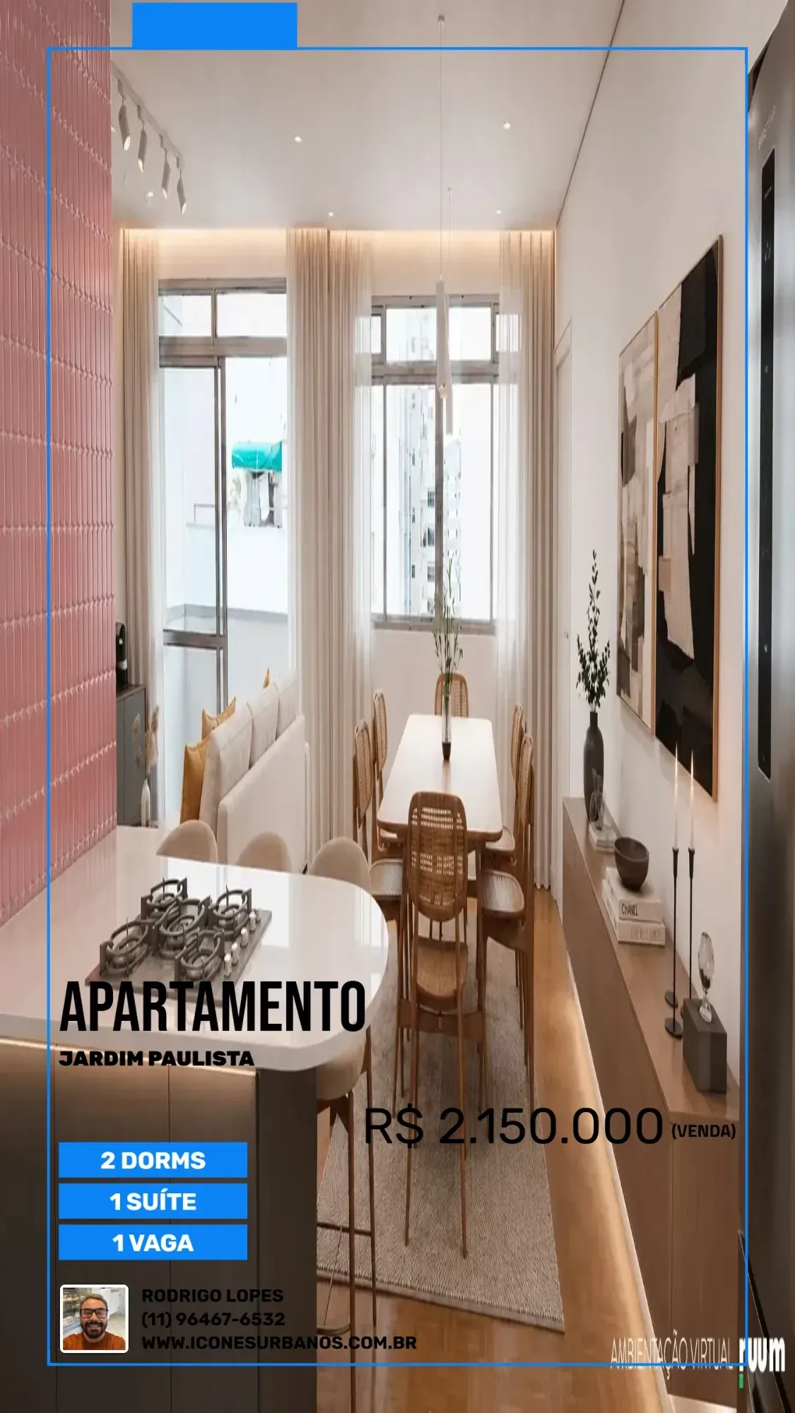 Imagem Apartamento com 2 Quartos à Venda, 107,4 m² em Jardim Paulista - São Paulo