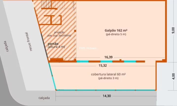 Imagem Galpão comercial de alto padrão para locação na Barra Funda, São Paulo-SP: 2 banheiros, 4 vagas e 279m² de área.