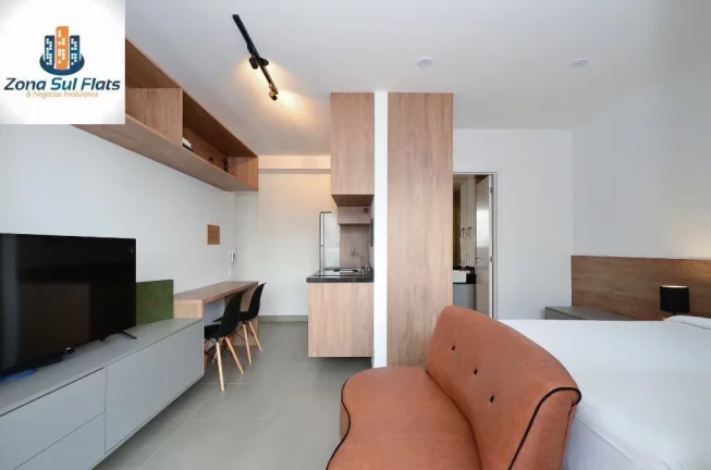 Imagem Studio Mobiliado à Venda Nos Jardins Com 1 Dormitório - Excelente Localização