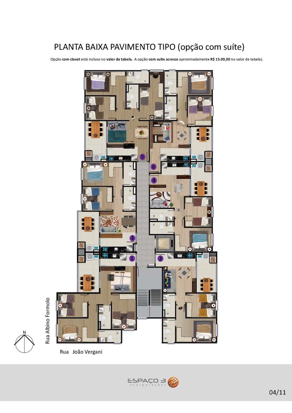 Imagem Apartamento 3 quartos para venda no bairro Cruzeiro em Caxias do Sul