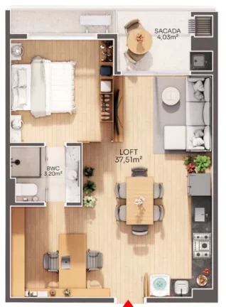 Imagem Maxxi iU - Residencial - Apartamento à venda no bairro Jurerê - Florianópolis/SC
