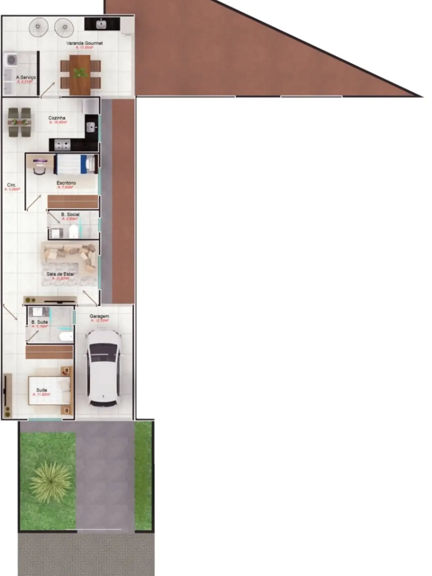 Imagem Casa 2/4 Com Suite No Aerorpoto Sul Com Entrada Parcelada