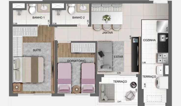 Imagem APARTAMENTO RESIDENCIAL em São Paulo - SP, Chácara Santo Antônio (Zona Sul)