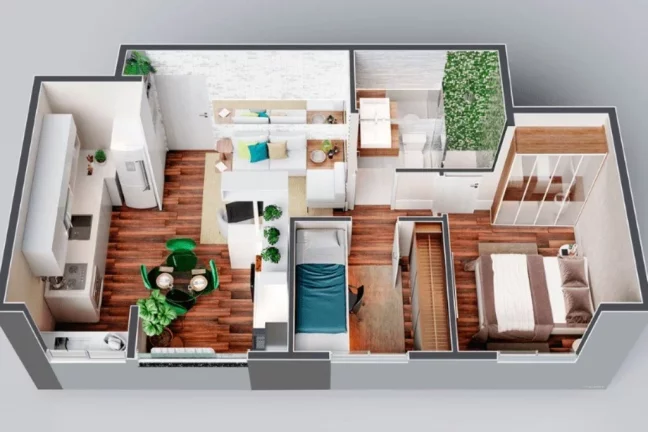 Imagem Apartamento à venda no Centro de Diadema-SP: 2 quartos, 1 banheiro, 1 vaga de garagem, 43m² na Residencial Felicità.