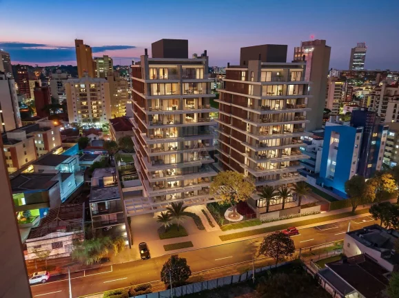 Imagem Apartamento Alto Padrão no Centro de Curitiba! 3 suítes. 3 Vagas. 2 por andar. 174,44 m².