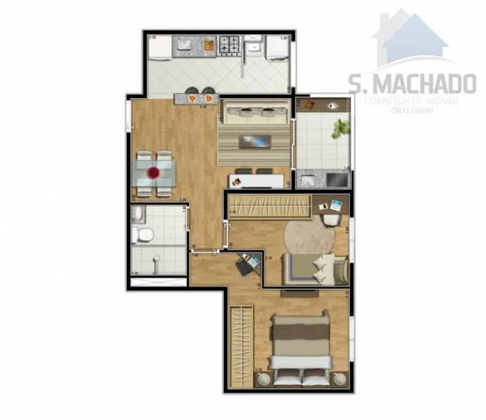 Imagem Apartamento para Venda em Santo André / SP no bairro Vila Curuça