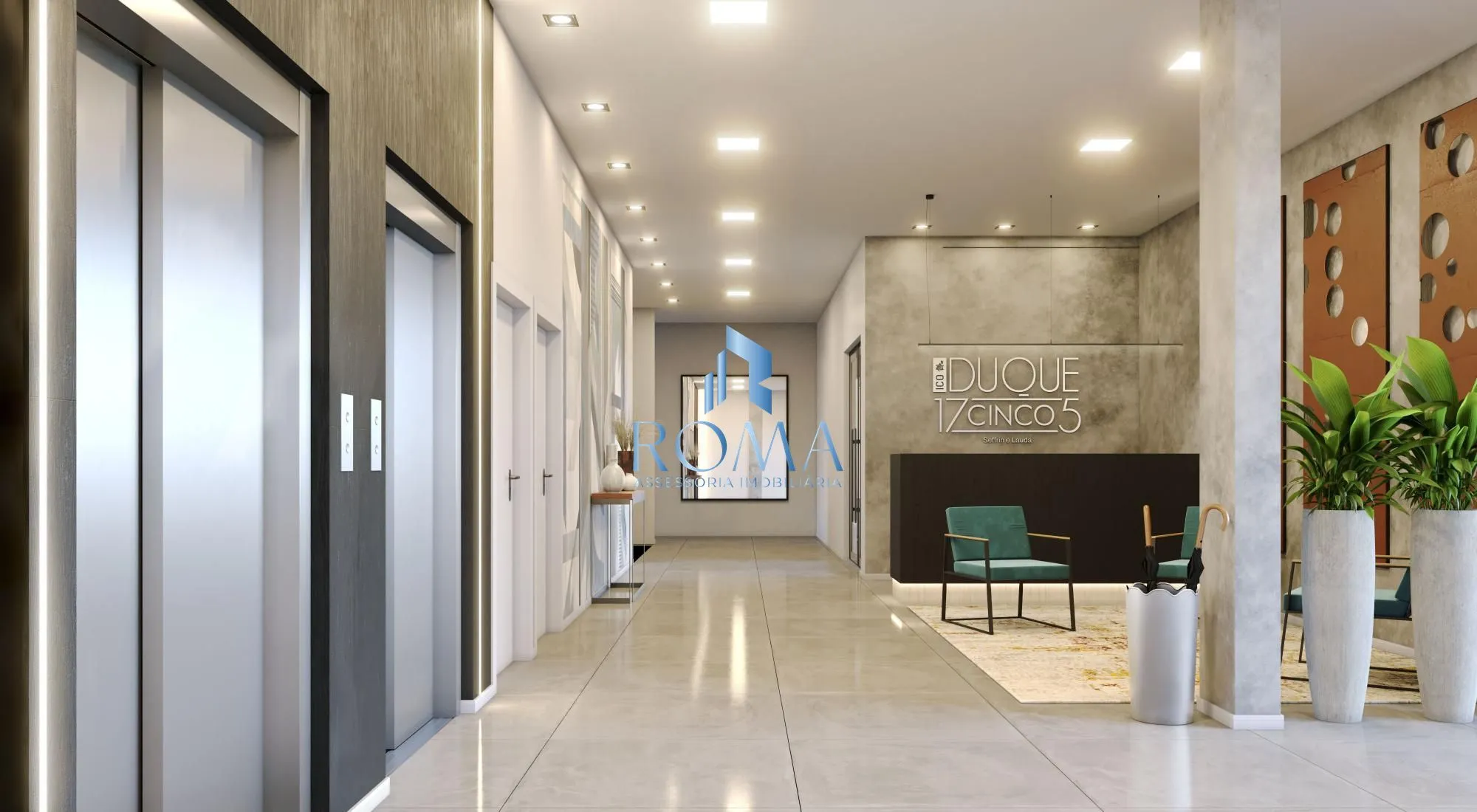 Imagem Residencial Duque 17CINCO5 com unidades studios, apartamentos e duplex na planta