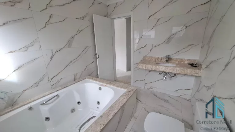 Imagem Sobrado novo a venda, 03 quartos c/suíte, churrasqueira, 03 vagas, em Pinhais - PR