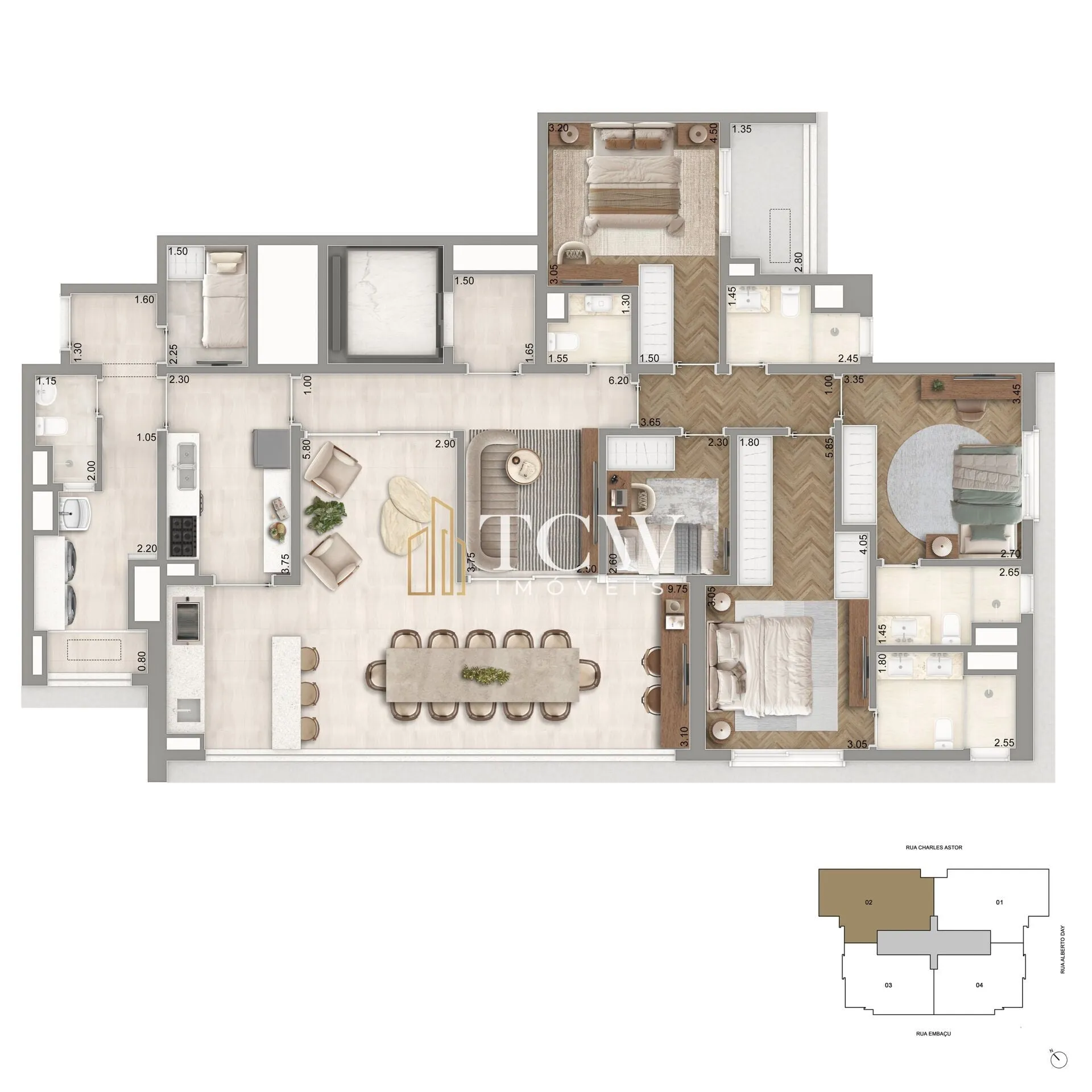 Imagem Apartamentos à Venda na Chácara Klabin | 3 a 4 Dormitórios | 136 a 170 m² | São Paulo/SP