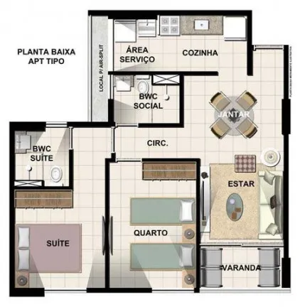 Foto do imóvel Apartamento com 2 Quartos à Venda, 55 m² em Piedade - Jaboatão dos Guararapes
