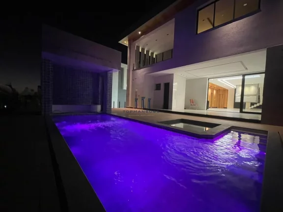 Imagem Casa nova mobiliada em Alphaville Vespasiano, piscina, spa e sauna, 4 suites