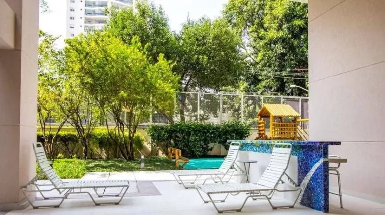 Imagem Flat disponível para venda no Twin Towers Ibirapuera, com 70m², 2 dormitórios e 1 vaga de garagem