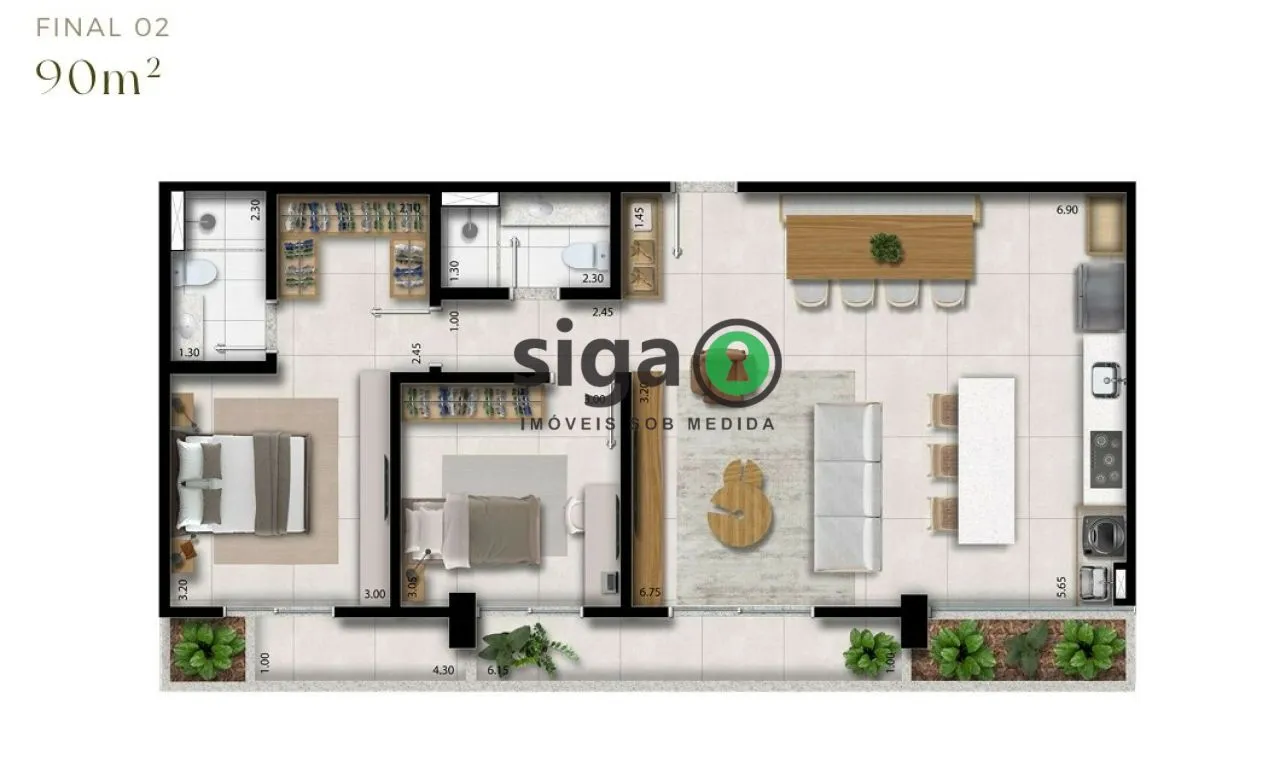 Imagem Apartamento para venda na Vila Romana 02 dormitórios, São Paulo - SP