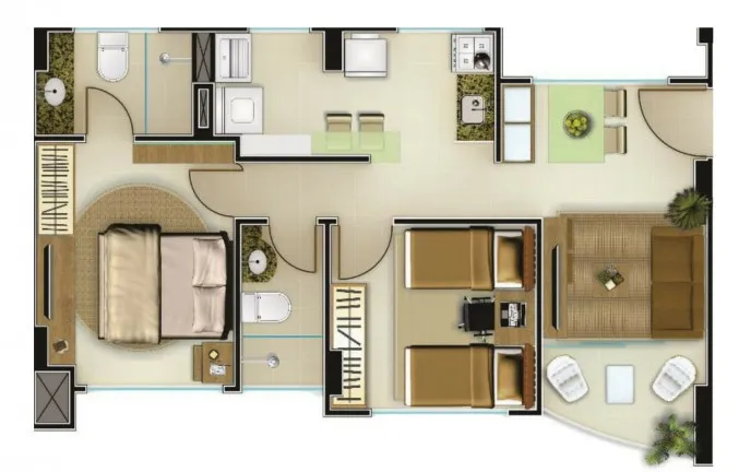 Imagem Apartamento com 2 Quartos à Venda,  em Tirol - Natal