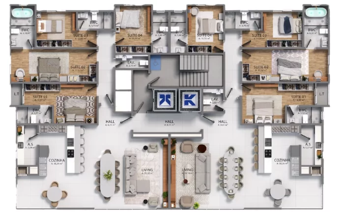 Imagem Trajano Residence - Apartamento à venda no bairro Meia Praia - Itapema/SC