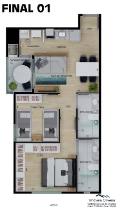 Imagem EDIFICIO ISAAC NEWTON - CENTRO DE CASCAVEL A PARTIR DE R$ 622.600,00