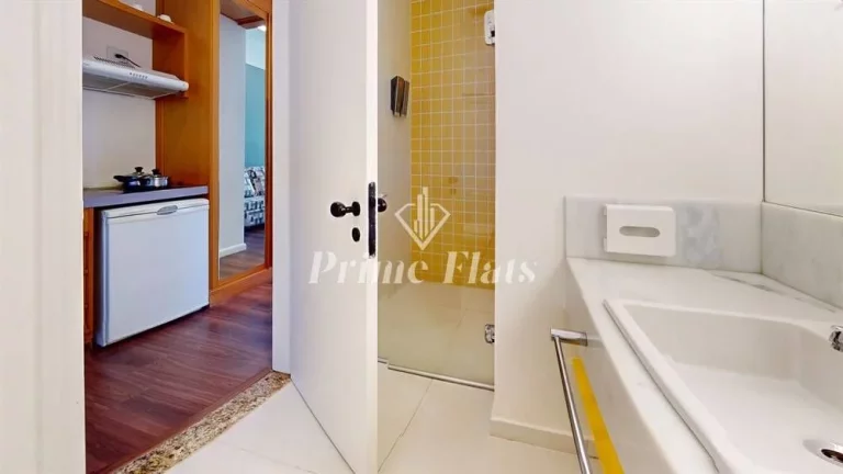 Imagem Flat disponível para locação no Wyndham Garden Convention Nortel, com 35m², 1 dormitório e 1 vaga de garagem