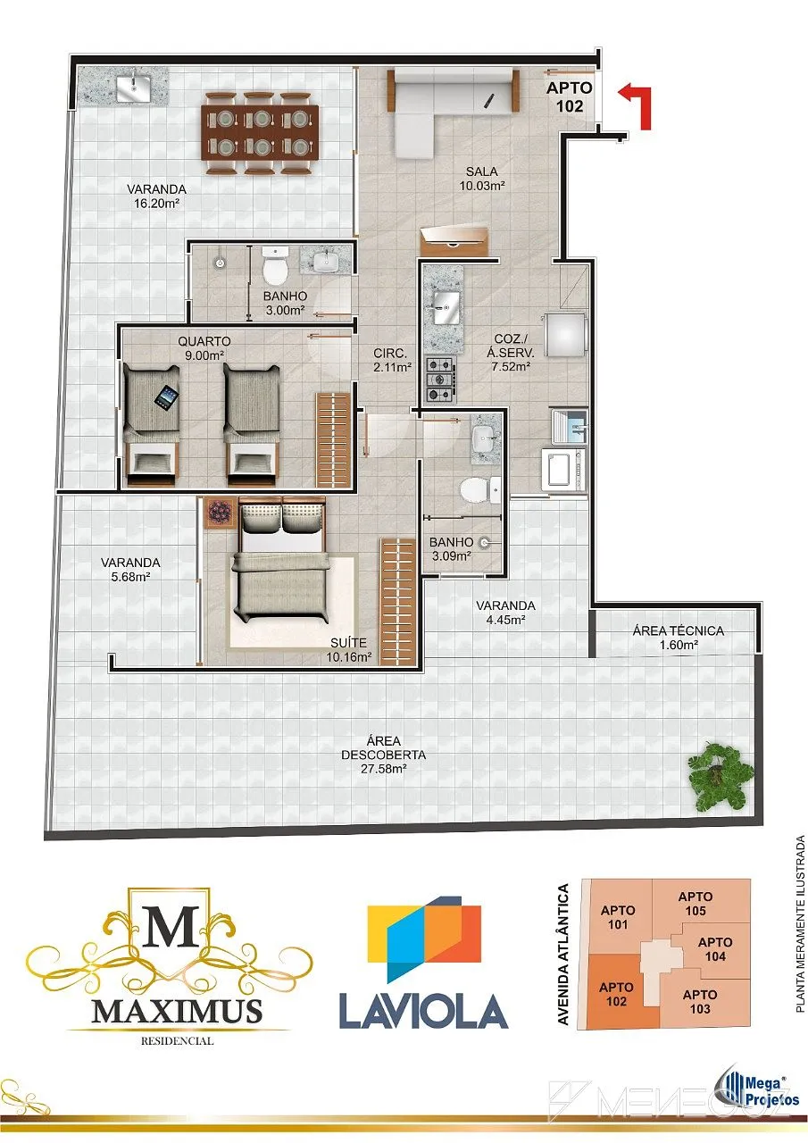 Imagem Maximus - Empreendimento com apartamentos a venda na Praia do Morro com Lazer completo