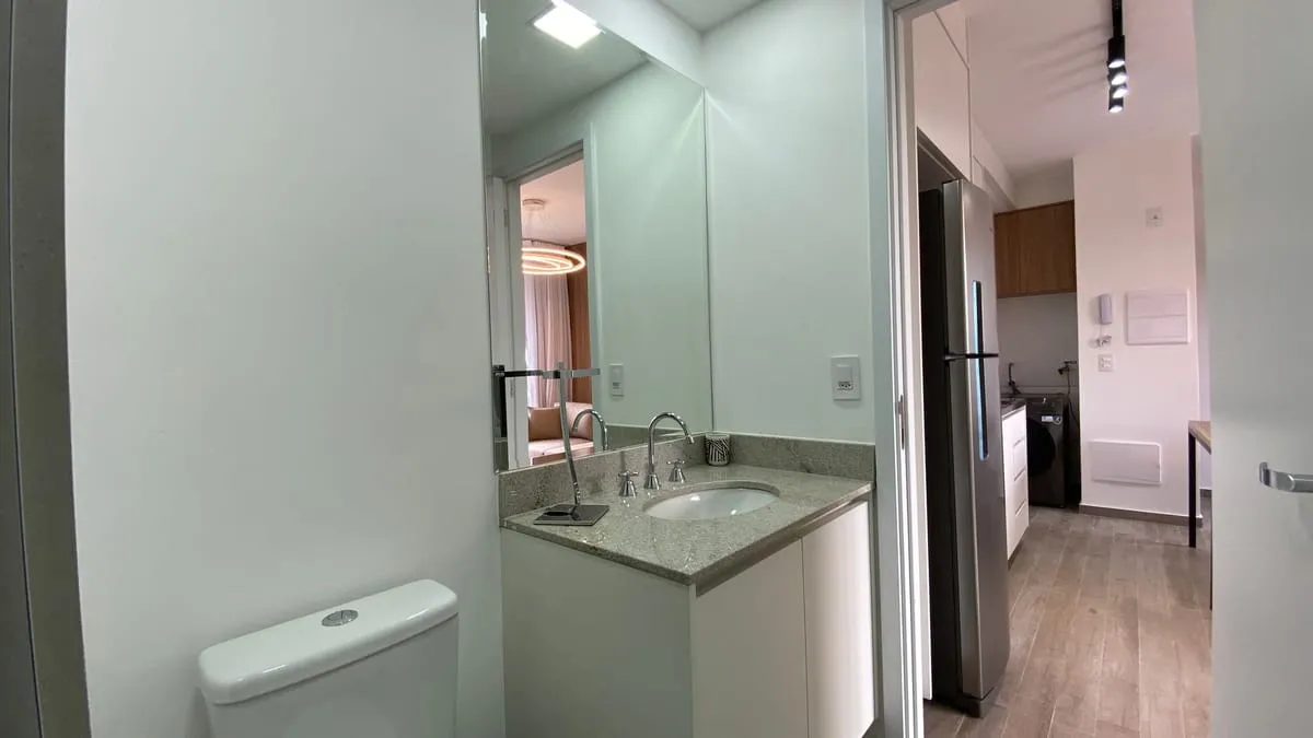 Imagem Apartamento com 1 Quarto para alugar, 37m² - Santo Amaro