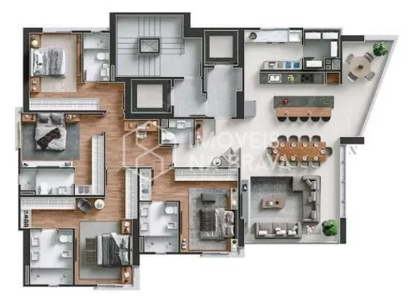 Imagem CYANO MARE RESIDENCE - APARTAMENTO A VENDA 4 SUITES E 3 VAGAS - AVENIDA BRASIL - BALNEARIO CAMBORIU/SC