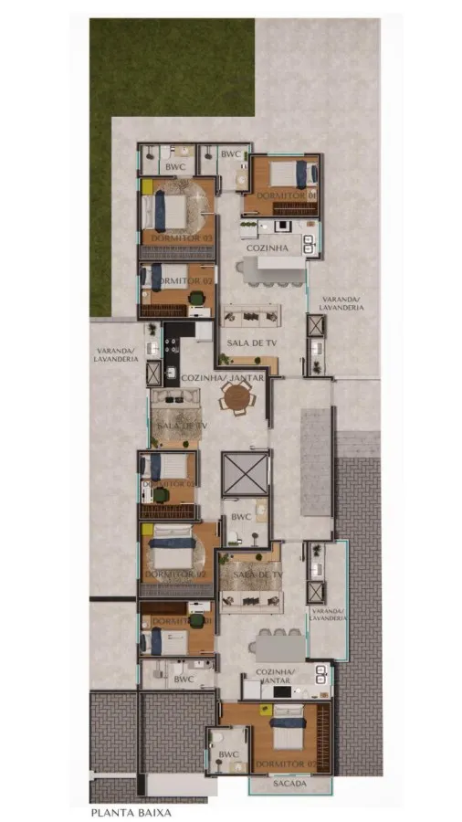 Imagem Apartamento Garden para Venda em São José dos Pinhais, Pedro Moro, 2 dormitórios, 1 suíte, 2 banheiros, 1 vaga