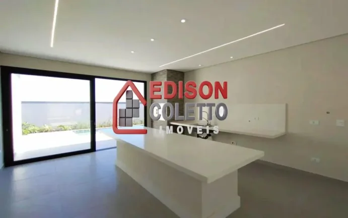 Imagem Excelente casa nova térrea de luxo à venda ou locação, condomínio Villa Bela Vista, na Reserva Jequitibá, Piracicaba-SP.